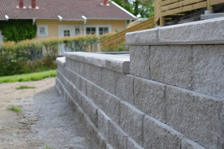 Anlaggning av stodmur Eklanda Molndal