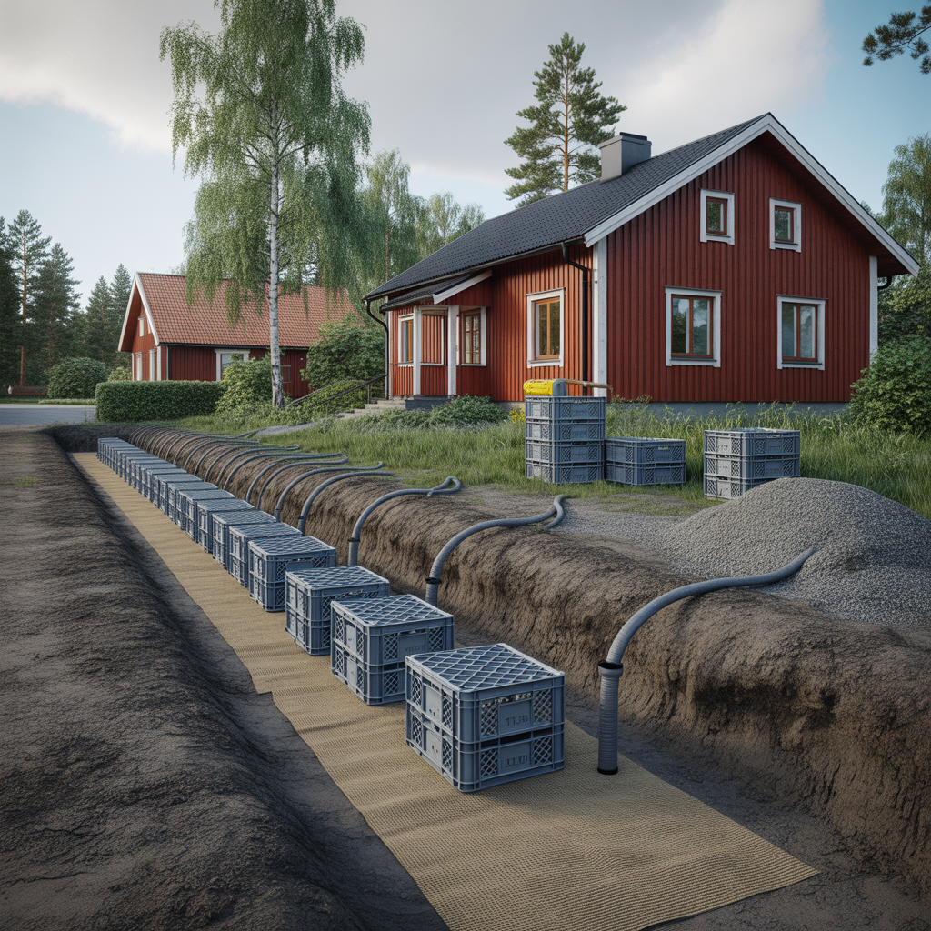 dagvattenkassetter pa tomten dimensionering och kostnad